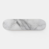 Wit Marmer Persoonlijk Skateboard (Horizontaal)