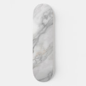 Wit Marmer Persoonlijk Skateboard (Voorkant)