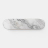 Wit Marmer Persoonlijk Skateboard (Horizontaal)