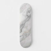 Wit Marmer Persoonlijk Skateboard (Voorkant)