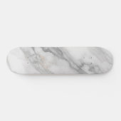 Wit Marmer Persoonlijk Skateboard (Horizontaal)