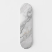 Wit Marmer Persoonlijk Skateboard (Voorkant)
