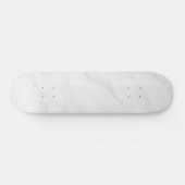 Wit Marmer Persoonlijk Skateboard (Horizontaal)