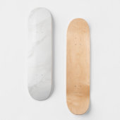 Wit Marmer Persoonlijk Skateboard (Voorkant)