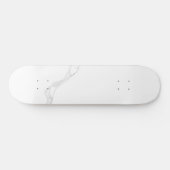 Wit Marmer Persoonlijk Skateboard (Horizontaal)
