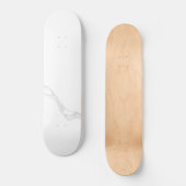 Wit Marmer Persoonlijk Skateboard (Voorkant)