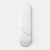 Wit Marmer Persoonlijk Skateboard (Voorkant)