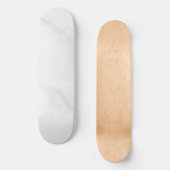 Wit Marmer Persoonlijk Skateboard (Voorkant)