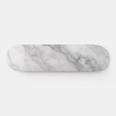 Wit Marmer Persoonlijk Skateboard (Horizontaal)