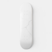 Wit Marmer Persoonlijk Skateboard (Voorkant)