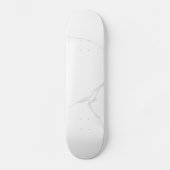 Wit Marmer Persoonlijk Skateboard (Voorkant)