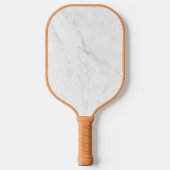Wit Marmer Pickleball Paddle (Voorkant)