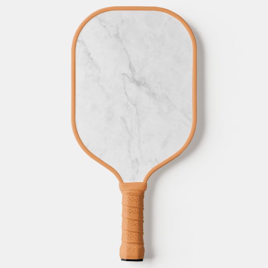 Wit Marmer Pickleball Paddle (Achterkant)