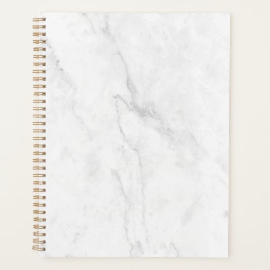 Wit Marmer Planner (Voorkant)