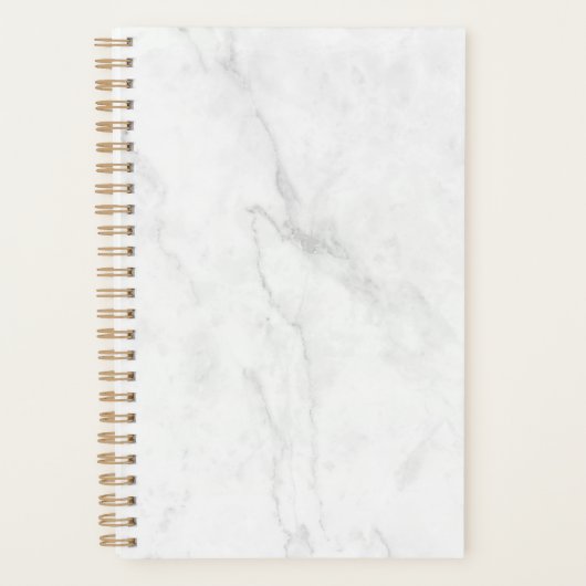 Wit Marmer Planner (Voorkant)