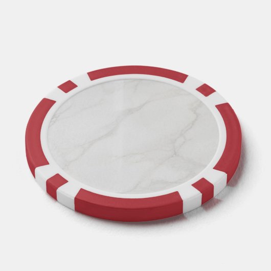 Wit Marmer Poker Chips (Enkel)