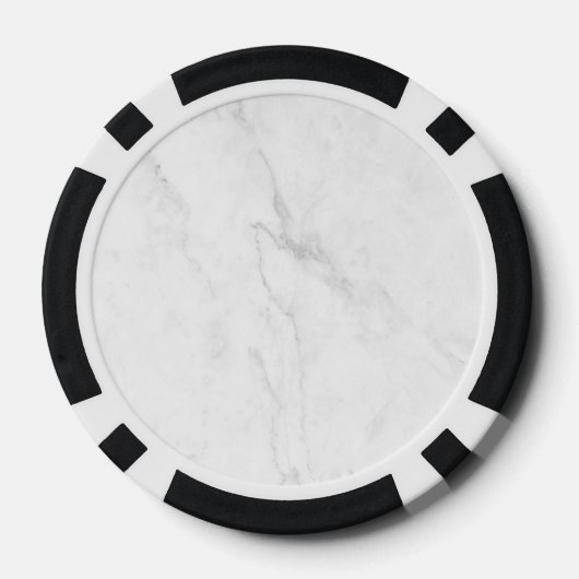 Wit Marmer Poker Chips (Achterkant)