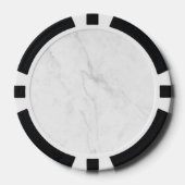 Wit Marmer Poker Chips (Voorkant)