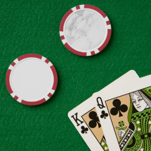 Wit Marmer Poker Chips