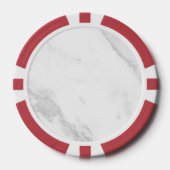 Wit Marmer Poker Chips (Voorkant)
