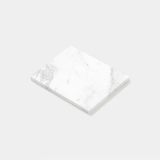 Wit Marmer Post-it® Notes (Schuin)
