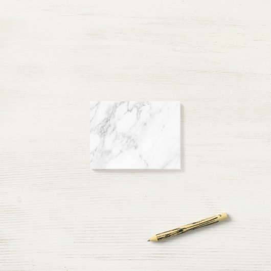Wit Marmer Post-it® Notes (Op bureau)