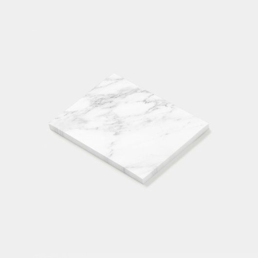Wit Marmer Post-it® Notes (Schuin)