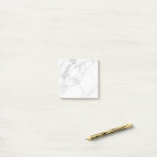 Wit Marmer Post-it® Notes (Op bureau)