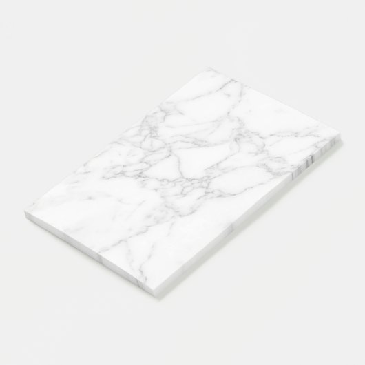 Wit Marmer Post-it® Notes (Schuin)