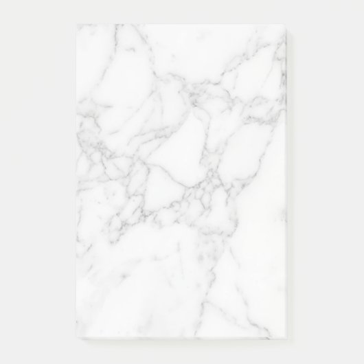 Wit Marmer Post-it® Notes (Voorkant)