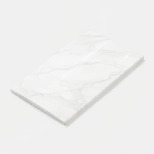 Wit Marmer Post-it® Notes (Schuin)