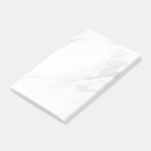 Wit Marmer Post-it® Notes (Schuin)