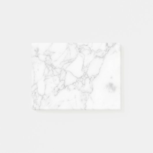 Wit Marmer Post-it® Notes (Voorkant)