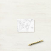 Wit Marmer Post-it® Notes (Op bureau)
