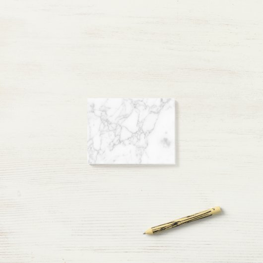 Wit Marmer Post-it® Notes (Op bureau)