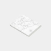 Wit Marmer Post-it® Notes (Schuin)