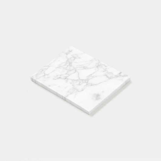 Wit Marmer Post-it® Notes (Schuin)