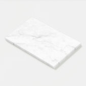 Wit Marmer Post-it® Notes (Schuin)