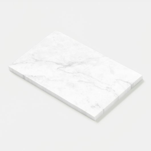 Wit Marmer Post-it® Notes (Schuin)