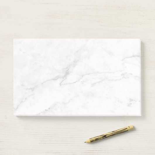 Wit Marmer Post-it® Notes (Op bureau)