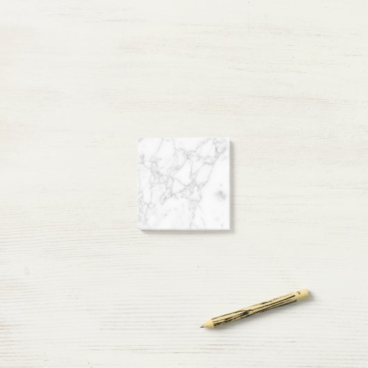 Wit Marmer Post-it® Notes (Op bureau)