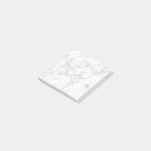 Wit Marmer Post-it® Notes (Schuin)