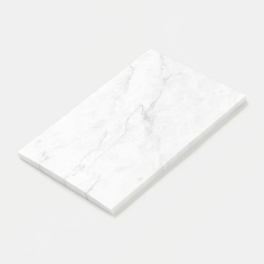 Wit Marmer Post-it® Notes (Schuin)