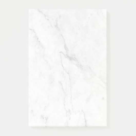 Wit Marmer Post-it® Notes (Voorkant)