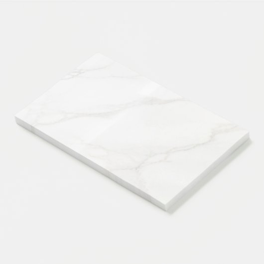Wit Marmer Post-it® Notes (Schuin)