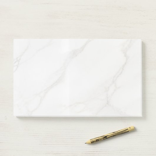 Wit Marmer Post-it® Notes (Op bureau)