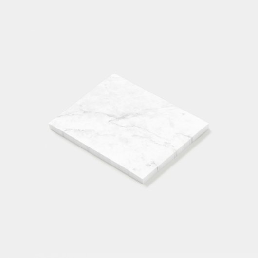 Wit Marmer Post-it® Notes (Schuin)