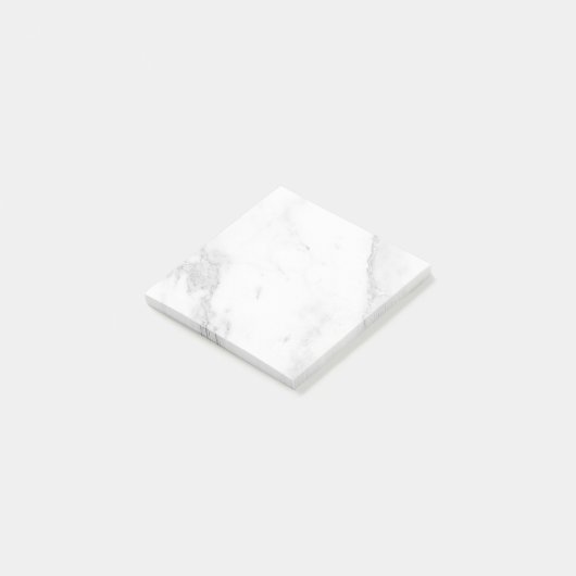 Wit Marmer Post-it® Notes (Schuin)