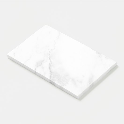 Wit Marmer Post-it® Notes (Schuin)