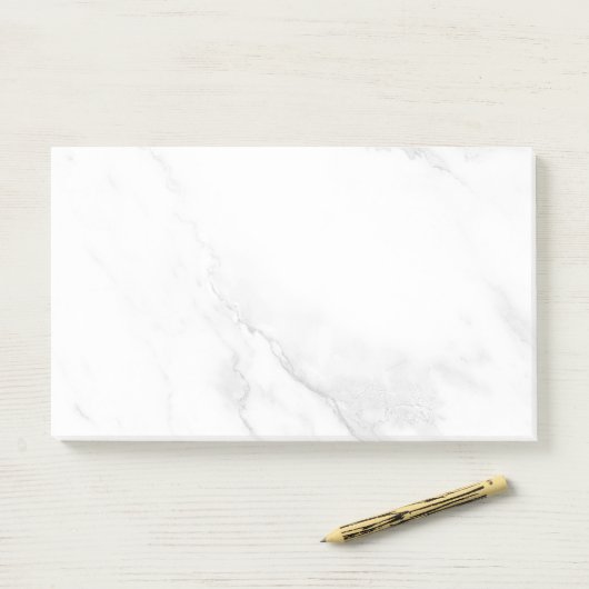 Wit Marmer Post-it® Notes (Op bureau)